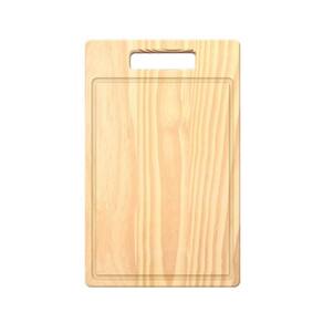 Tábua De Carne De Madeira Pinus Com Pegador- Stolf 39x25