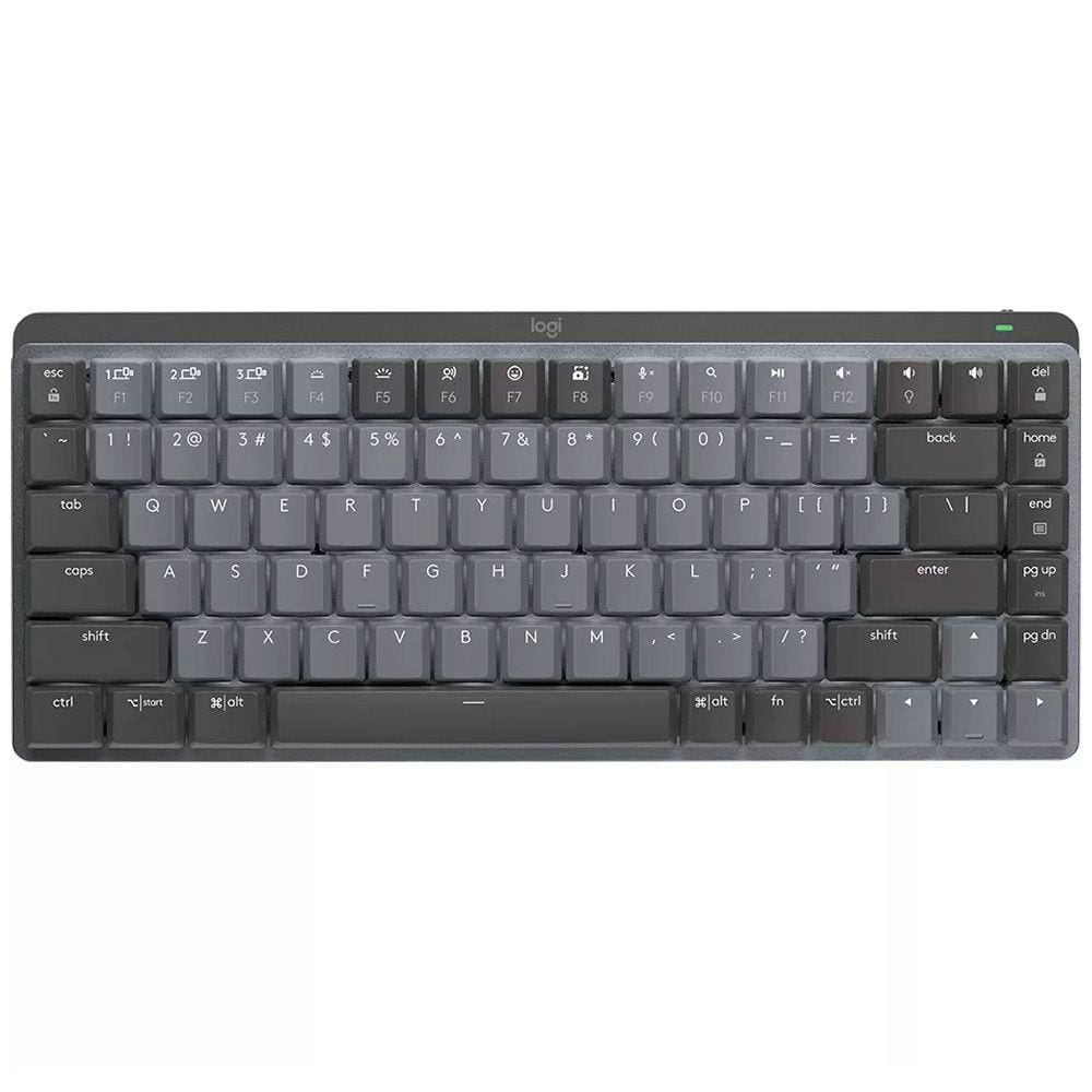 Teclado Mecânico sem fio Logitech MX Mechanical Mini 60 USB Bluetooth Grafite - 920-010783