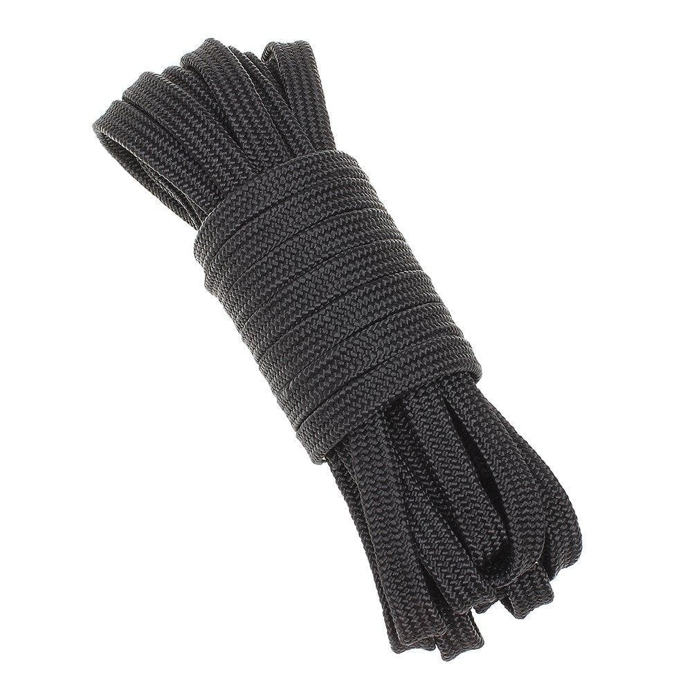 Meada de Corda Preta Chata Trançada 100% Polipropileno 15mm x 10mt - Rodeo West 28366