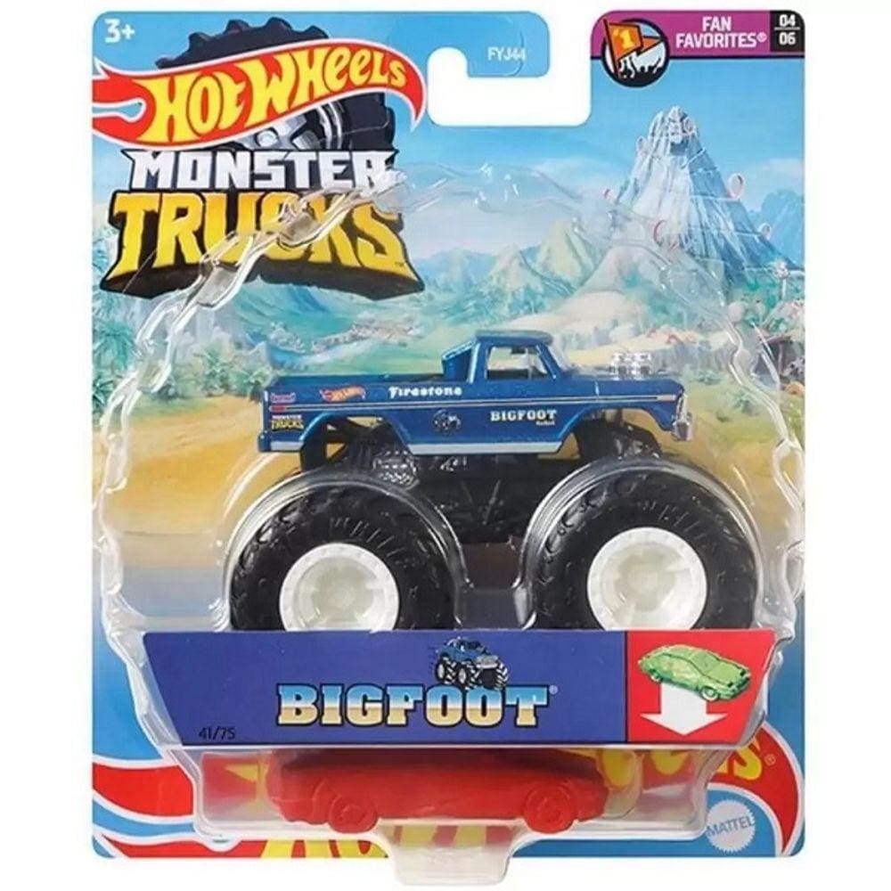 Hot Wheels Monster TRUCKS Bigfoot FAN Favorities Mattel FYJ44