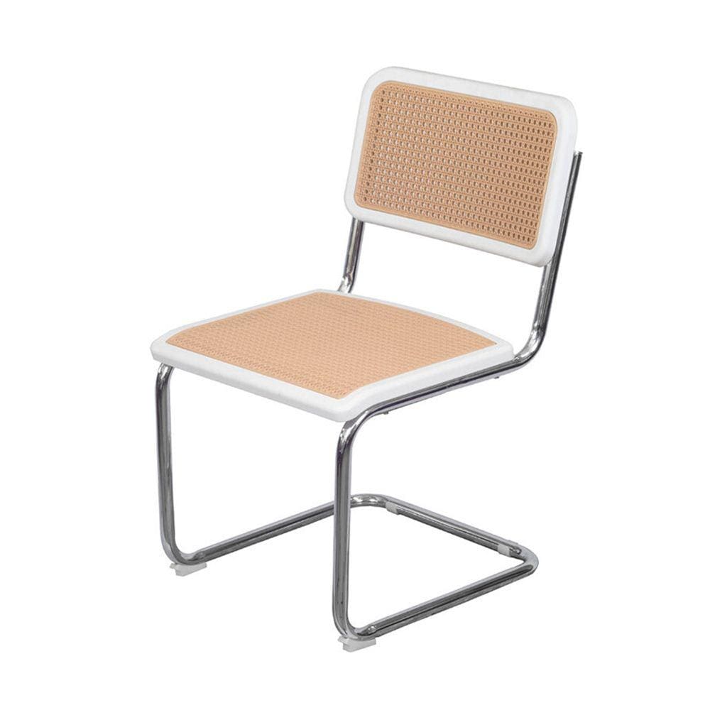 Cadeira Cesca Base Cromada - Branco/Bege