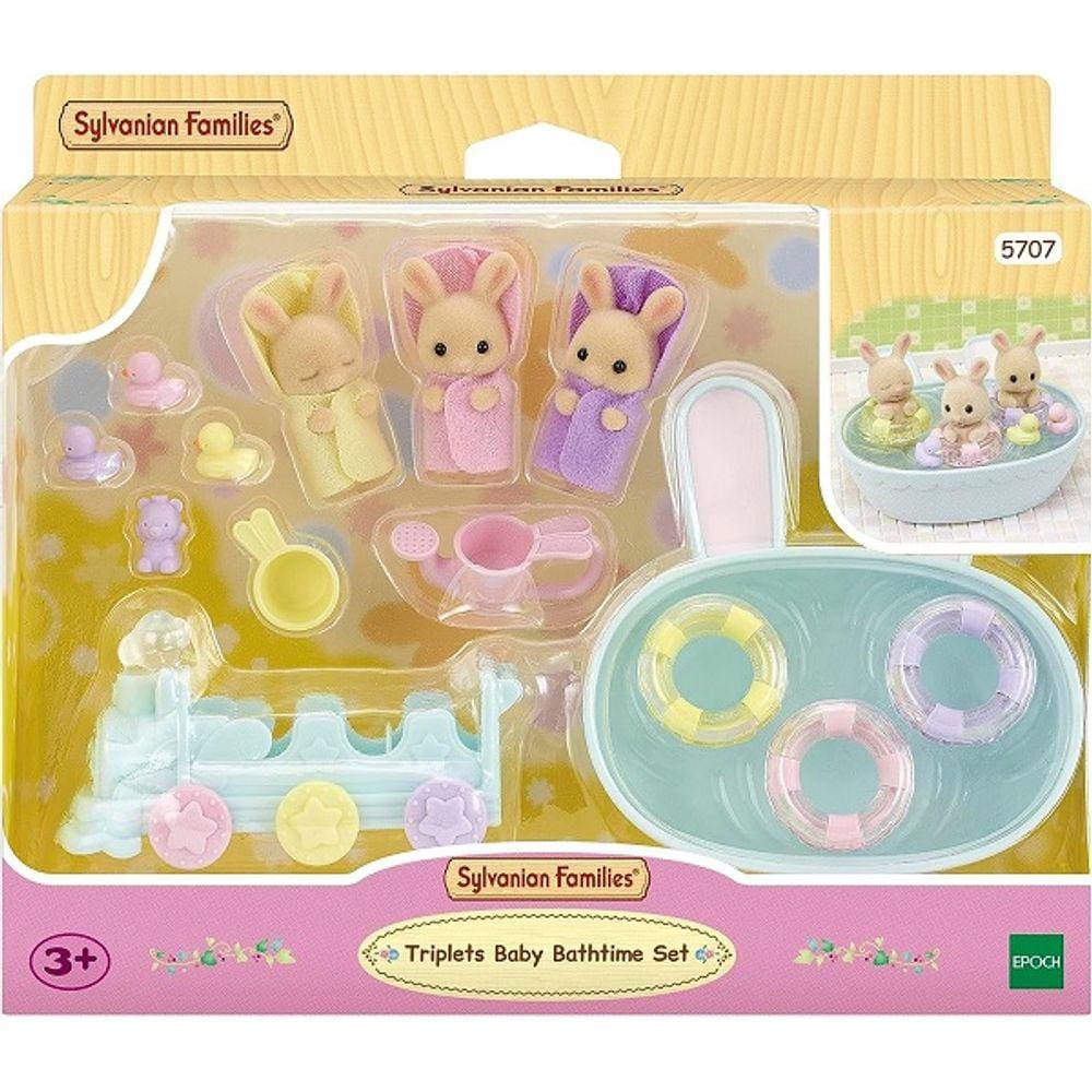 Sylvanian Families Conjunto Hora do Banho Trigemeos EPOCH Magia