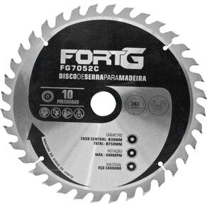 Disco de Serra para Madeira em Aço Carbono 10 Pol. 250x30mm