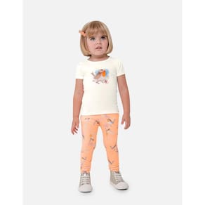 Conjunto Infantil Feminino Blusa Manga Curta E Legging Carinhoso Ref:1000108912 4/8