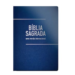 Bíblia Sagrada Nvi Gigante - Capa Luxo Azul