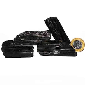 Turmalina Preta Firme Pedra Natural 60 a 70mm 82g Classe B