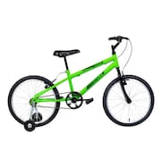 Bicicleta Aro 20 Infantil MTB Boy Com Roda Lateral - Verde