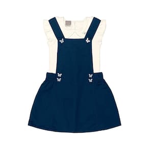 Conjunto Infantil Manga Curta Com Salopete Mundi Ref:25869 1/3