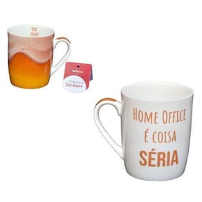 Caneca De Cerâmica Home Office 400Ml Wellmix - 7429