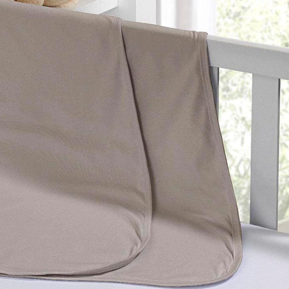 Cueiro Duplo Tecebem Baby Malha Liso kinder 80cmx90cm Trigo