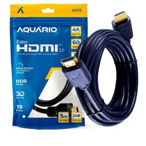 Cabo Hdmi Macho X Macho 5 Metros Para Audio E Video 5m