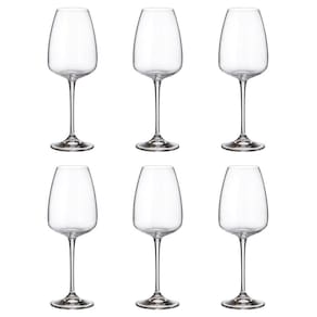 Taça De Cristal Bohemia 440Ml Anser 6 Peças
