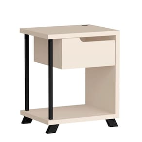 Mesa Cabeceira 1010 Com Entrada USB Perola JB Bechara