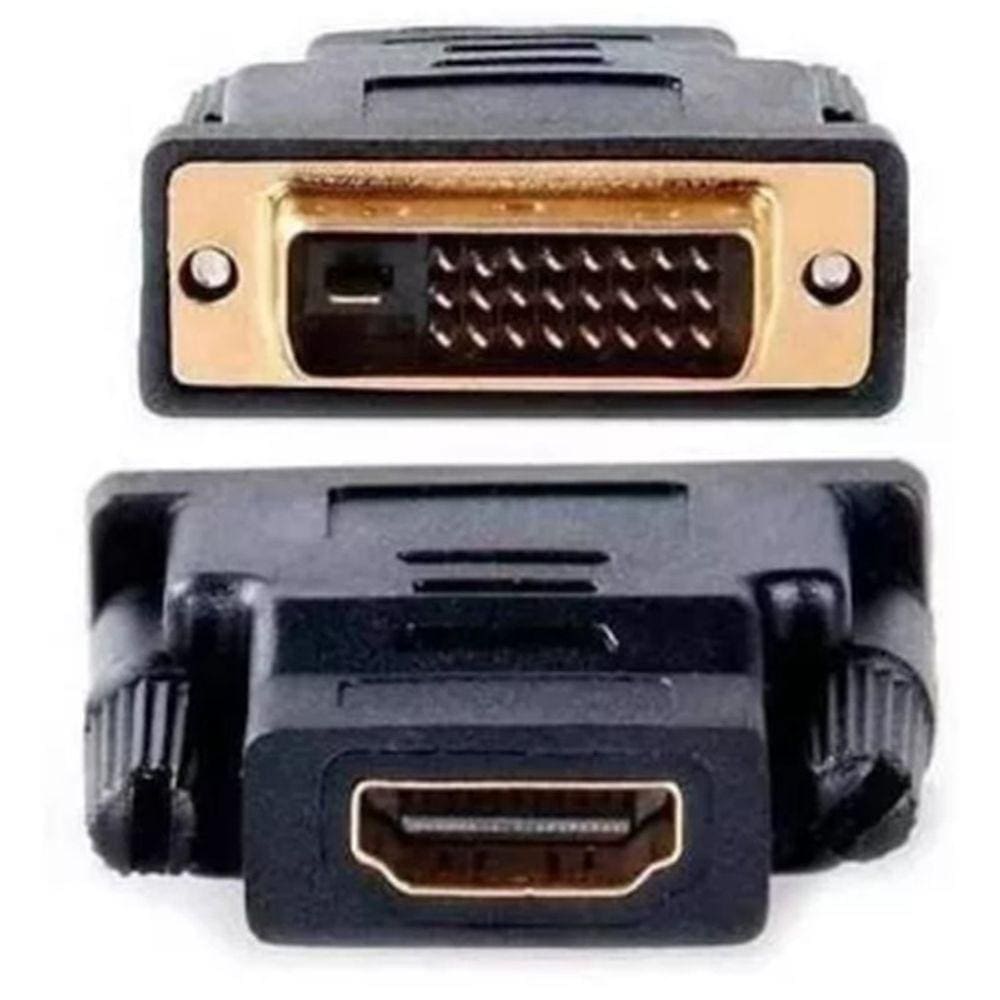 Cabo Audio Video Adaptador Ponta Banhadas Dvi X Hdmi Femea