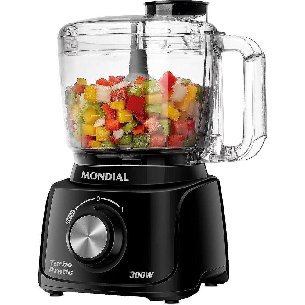 Multiprocessador Mondial Mp-16 300W Preto E Prata 110V
