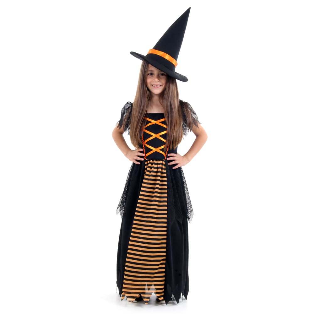 Fantasia Bruxa Feiticeira Infantil Halloween no Shoptime