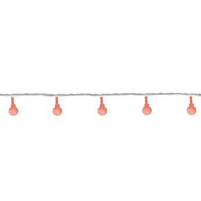 Cordao 20L Bola Fio Incolor Lampada Vermelha 127V 1214516