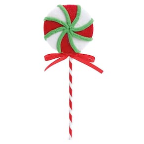 Enfeite Para Pendurar Galho Candy Cane Laço 1Un 25Cm 1007815