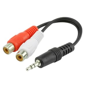 Cabo P2-Macho - 2 Rca-Fêmea Ideal Para Notebooks