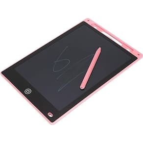 Lousa Mágica Tela LCD 12" Desenhar Escrever Rosa Exbom