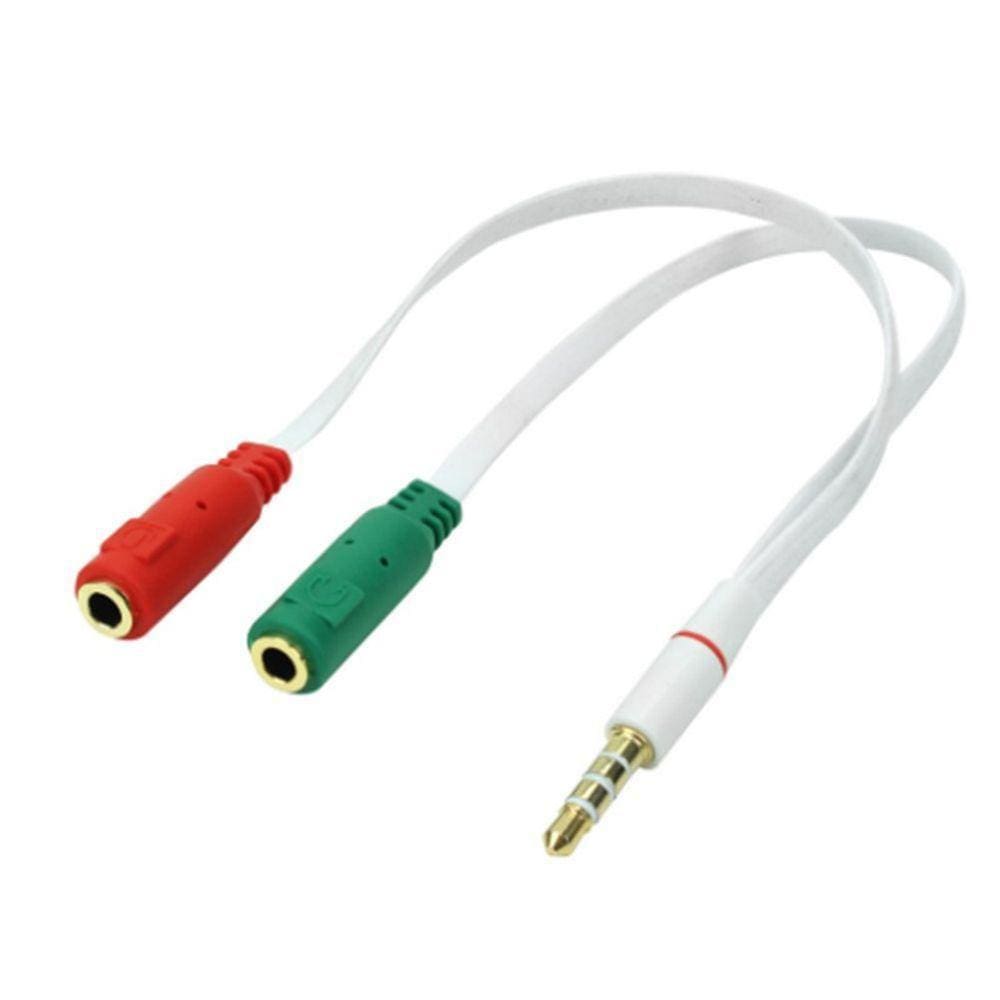 Cabo P3 Macho + 2 P2 Fêmea 20Cm Fone De Ouvido