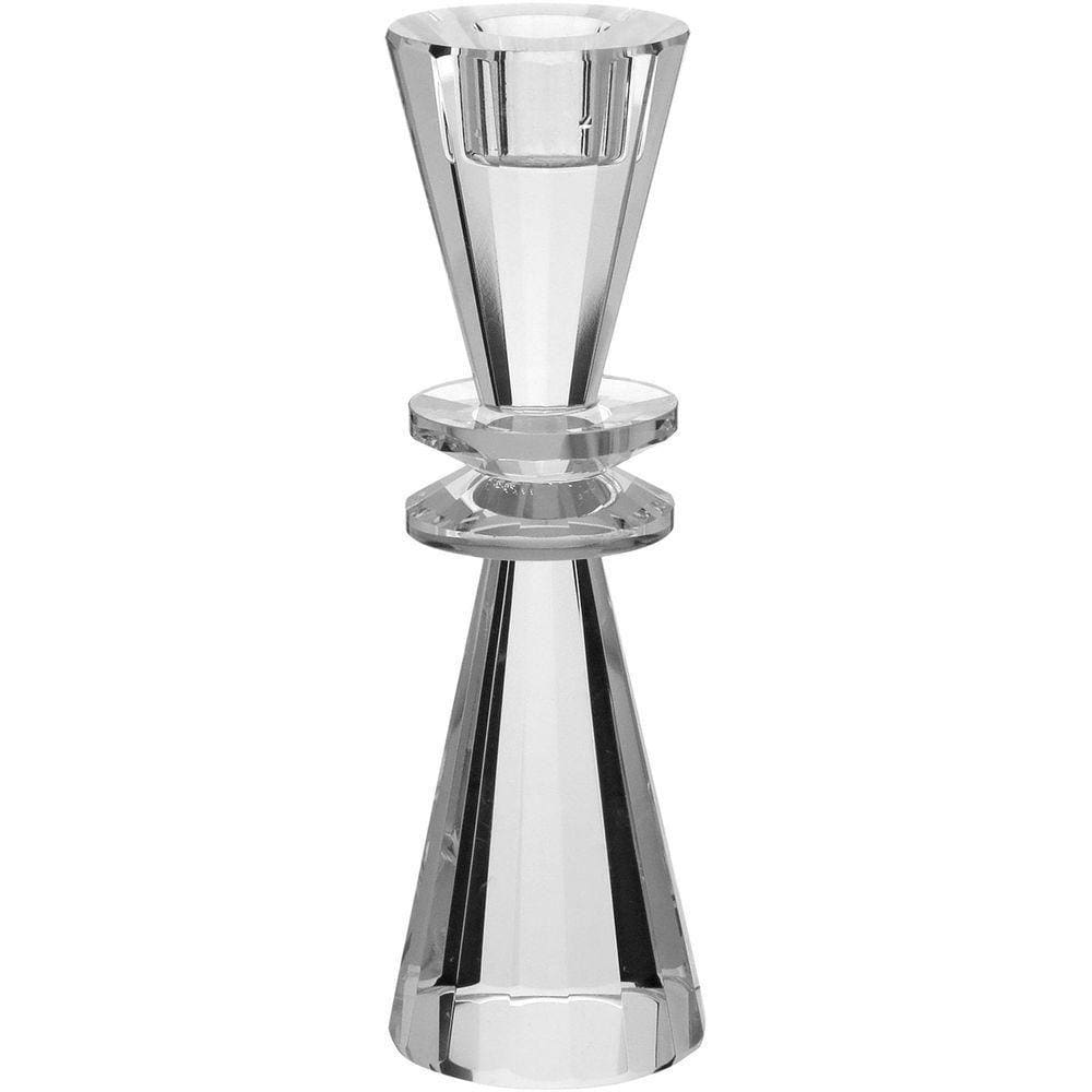 Castiçal 20X5X5Cm Cristal Transp