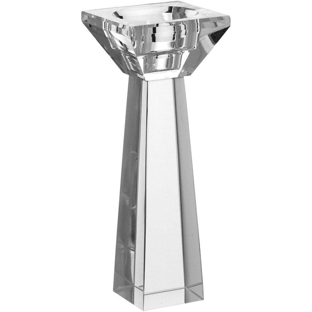 Castiçal 17X6X6Cm Cristal Transp