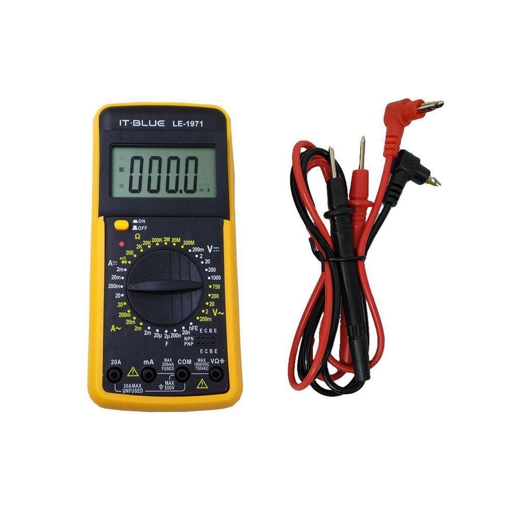 Multímetro Digital Profissional Com Capacímetro Bateria