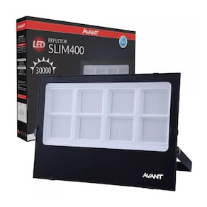 Refletor Avant Led Slim 400w Preto Bivolt
