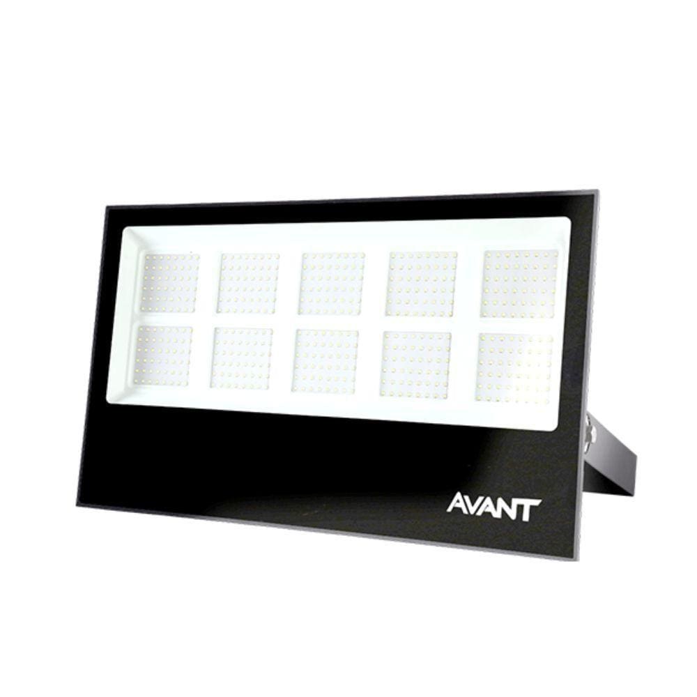 Refletor Avant Led Slim 500w Preto Bivolt