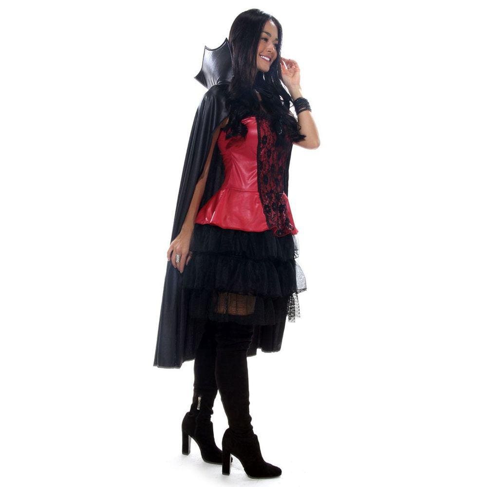 Fantasia Rainha Vampira Infantil Halloween Vestido Festa Top - 7 Artes  BrinQ Fantasias