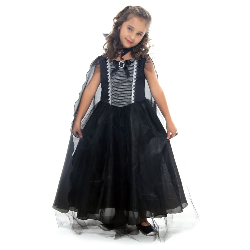 Fantasia Vampirinha Halloween Vestido Vampira Infantil