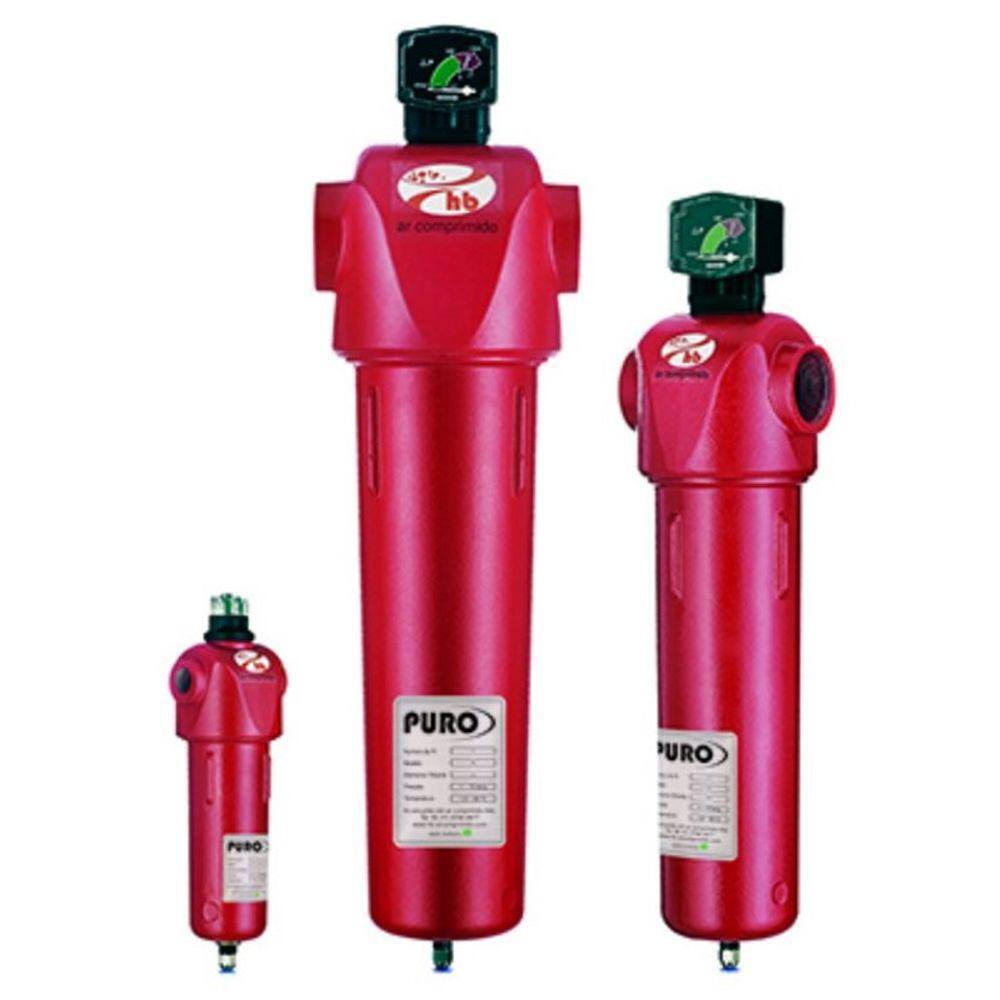 Filtro Coalescente HB A1-0030G Puro 1/2 64 Pcm Pre Dreno Automático Copo Alumínio Indicador de Saturação DPS