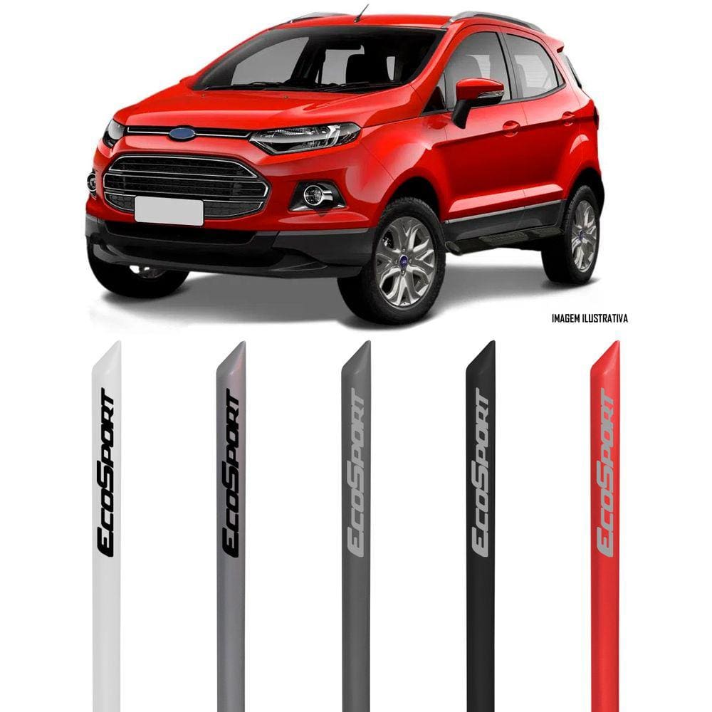 Jogo Friso Lateral Pintado Ford Nova Ecosport 2013 Em Diante