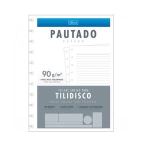Refil Tilidisco Universitario Pautado 90G 80Fls