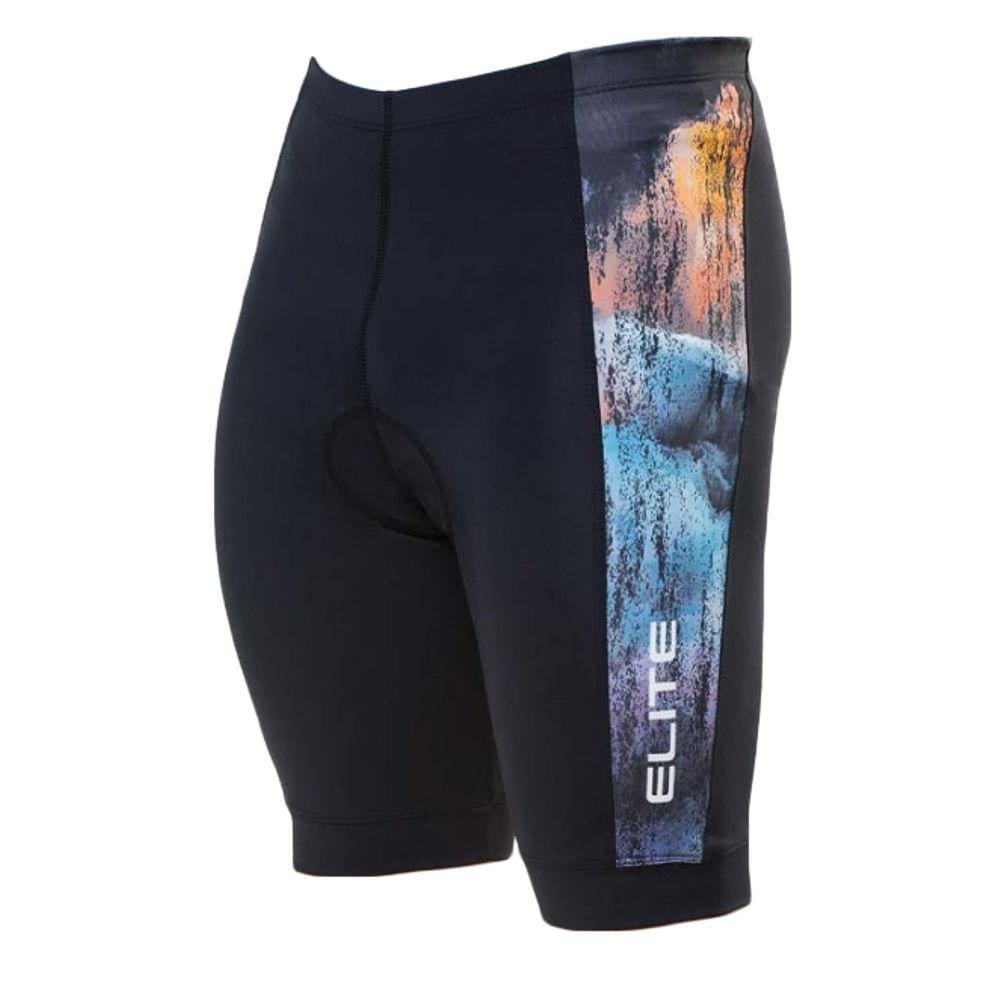 Bermuda Elite Preto Colorido Bike Ciclismo