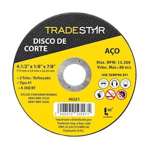 Disco De Corte Metal 115X3,0 Mm Furo 22/23 Mm