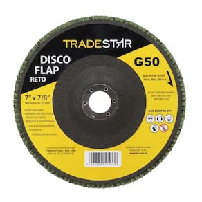 Disco Flap Reto 7 180Mm Fds180-50Fc Z50 Grão 50Edcdc