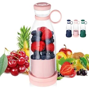 Copo Garrafa Espremedor Portátil mini Liquidifi Rápido 400ml