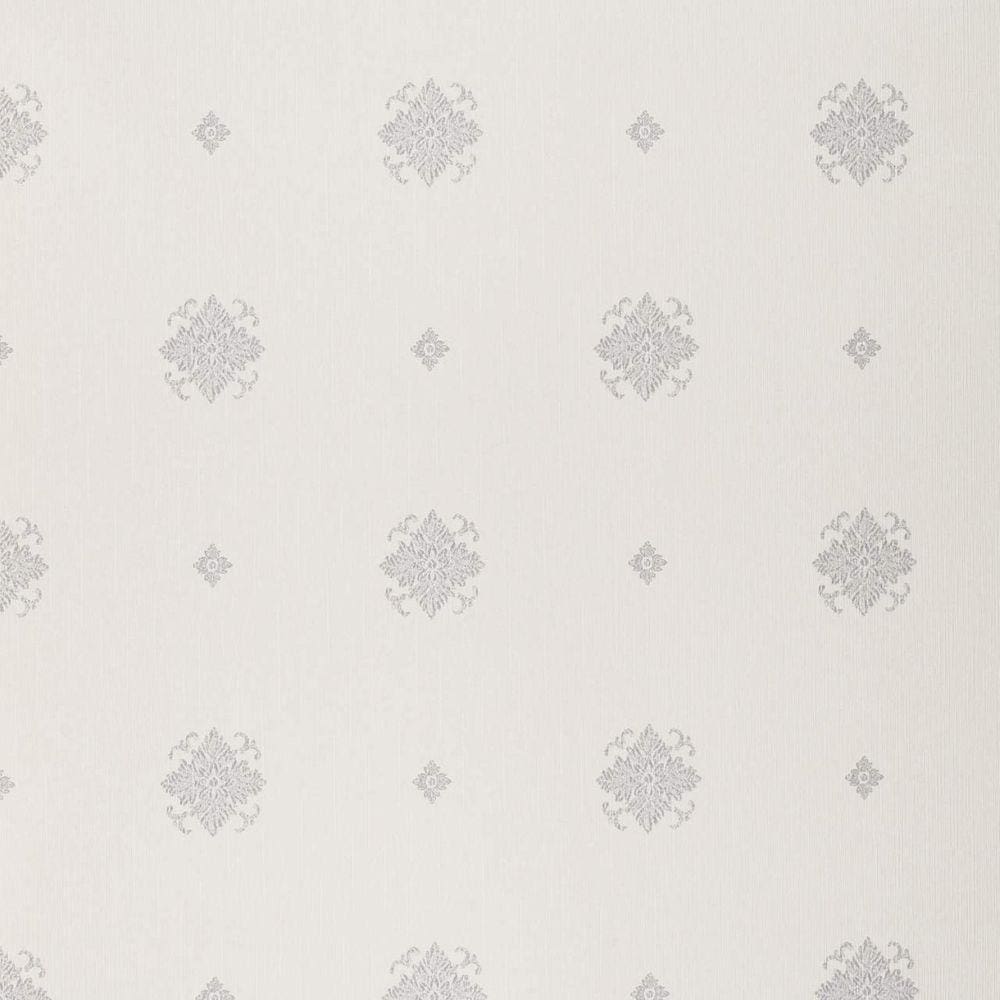 Papel de Parede Vinilico Book Paris 53cm x 10m Rolo Estampa Flor Bege/Cinza