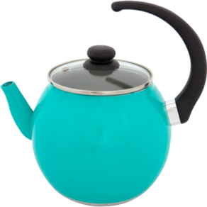 Chaleira Bola Premium Verde Esmeralda 3 L Tampa De Vidro