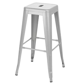 Banqueta alta Iron Tolix 76 cm Prata bancada cozinha bar