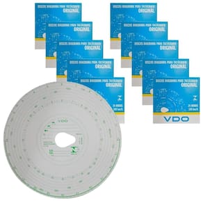Kit 10 Caixas Disco Diagrama Tacógrafo Diário 140km 24hs