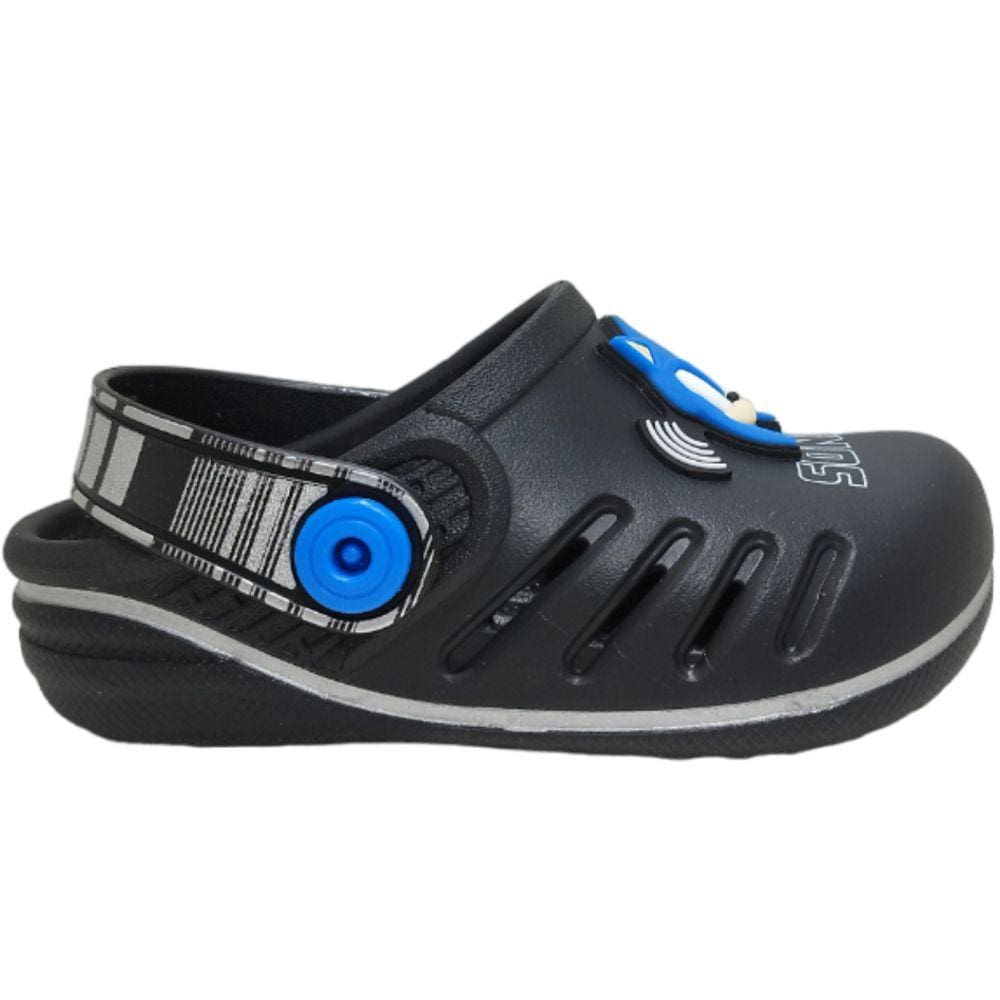 Babuche Casual Infantil Menino Borracha Sonic 22594