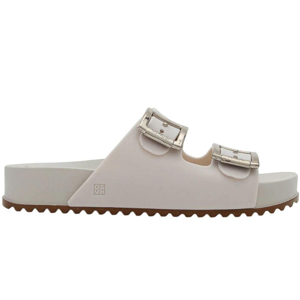 Chinelo Birken Casual Feminino Borracha Tiras com Fivelas Metalizadas Zaxy 18063