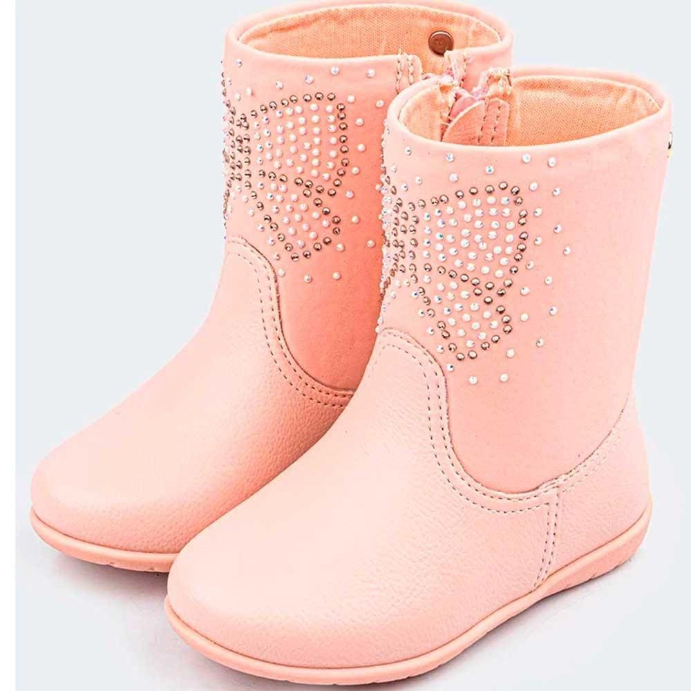 Bota Infantil Cano Curto Jujuba Feminina Pampili Ref: 367128 20/32