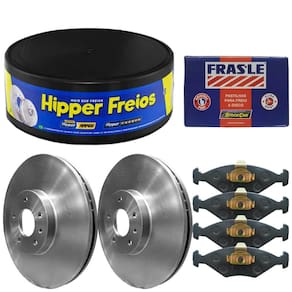 Kit Pastilha Disco Freio Fiesta 1.6 2009 A 2014 Dianteiro