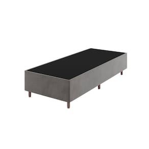 Base Box Solteiro 37cm x 188cm x 88cm Treviso Liso Grafite