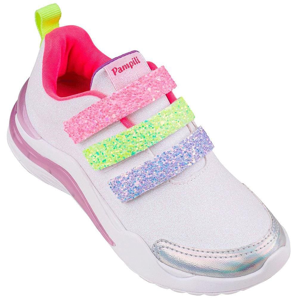 Tênis Infantil Feminino Com Led Pampili  Ref: 683013 26/34