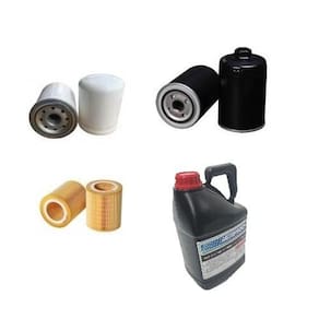 Filtros e 5L de Óleo Sintético para Compressor Compair L22